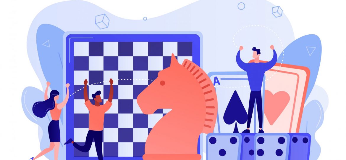 Board game concept vector illustration.